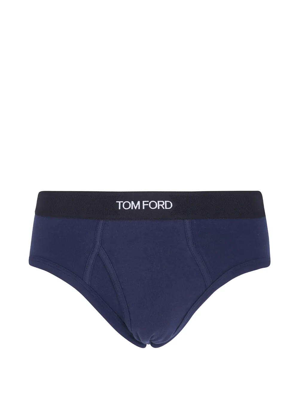TOM FORD logo-waistband cotton briefs - Blu
