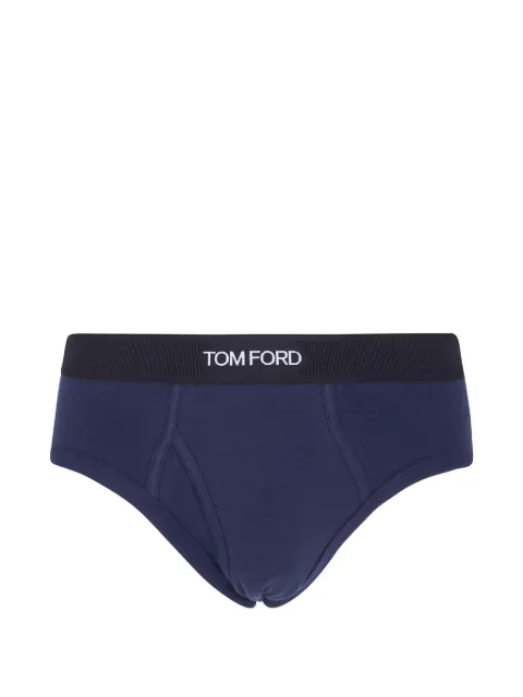 TOM FORD logo-waistband cotton briefs