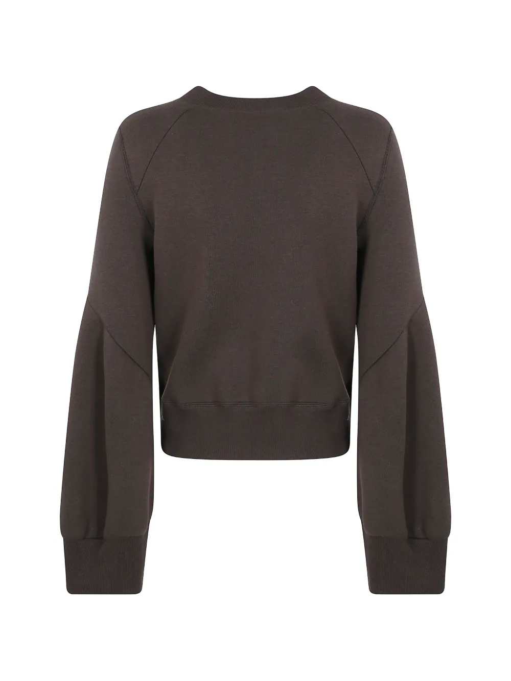 sacai Sweater met raglan mouwen en ballonmouwen Bruin