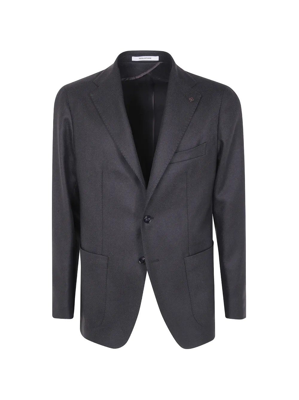 Tagliatore Montecarlo twill-weave notched-lapels blazer - Marrone
