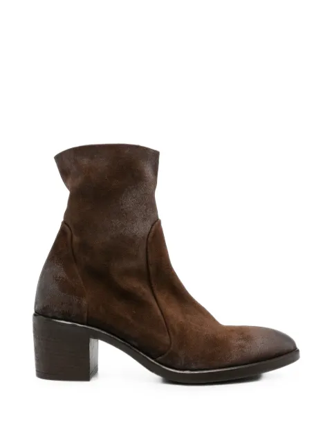 strategia shoes suede block-heel boots