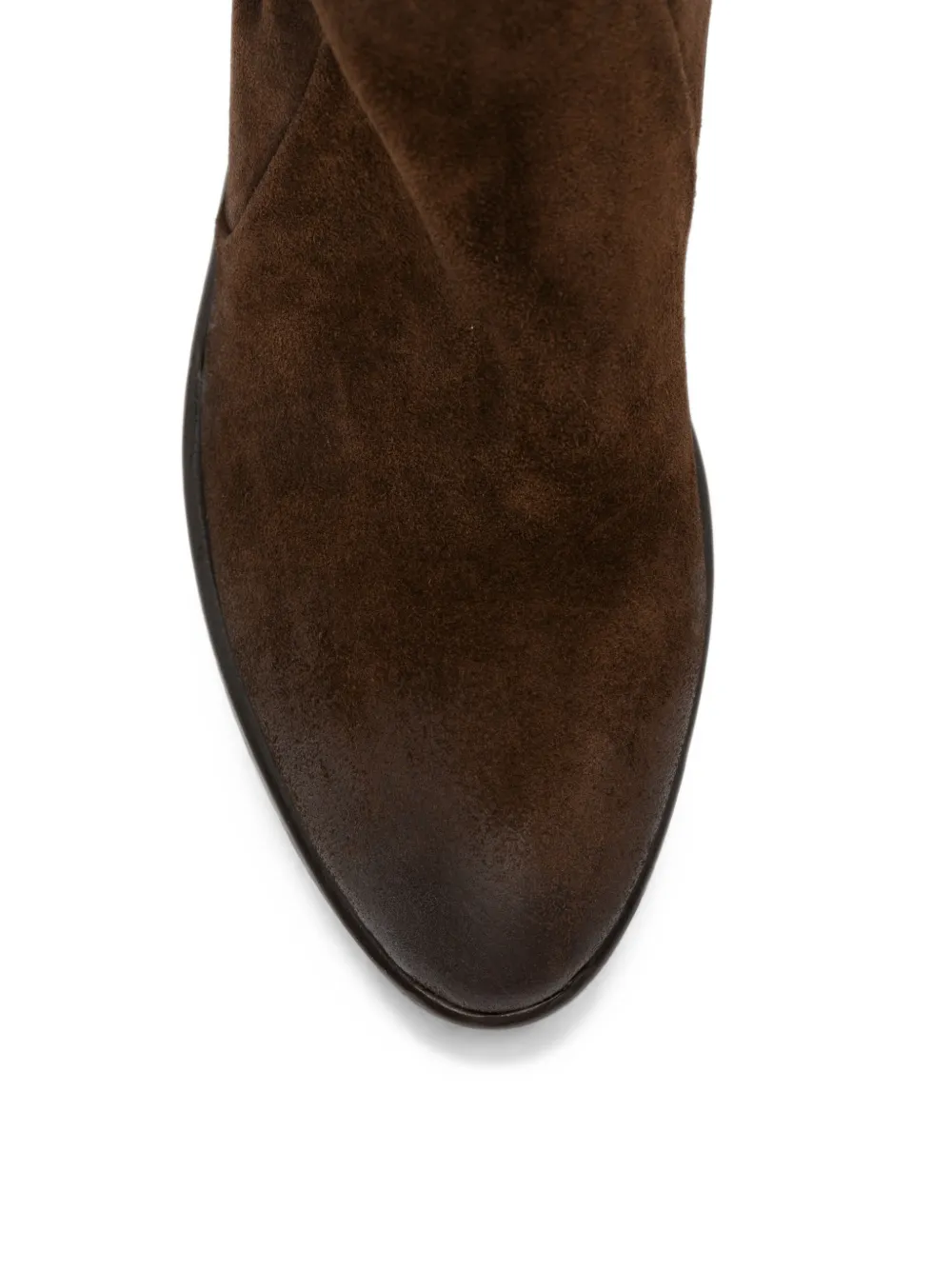 strategia shoes Suède laarzen met blokhak Bruin