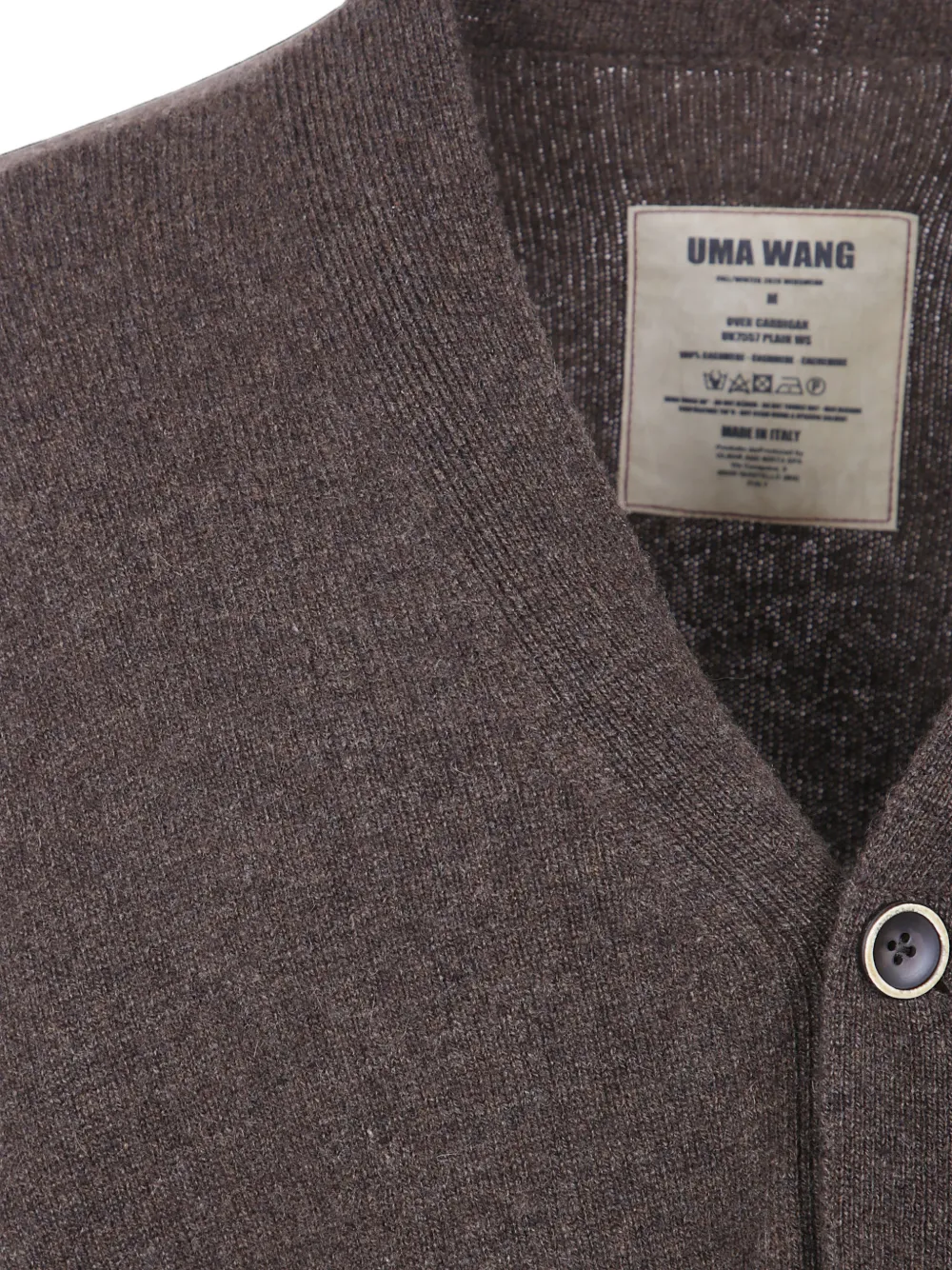 Uma Wang Kasjmier vest met franje bij de zoom Bruin