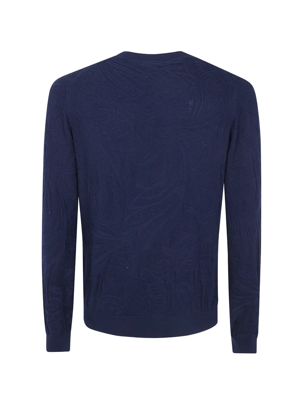ETRO Trui met paisley-jacquard en lange mouwen Blauw