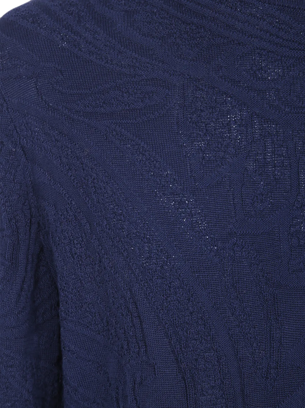 ETRO Trui met paisley-jacquard en lange mouwen Blauw