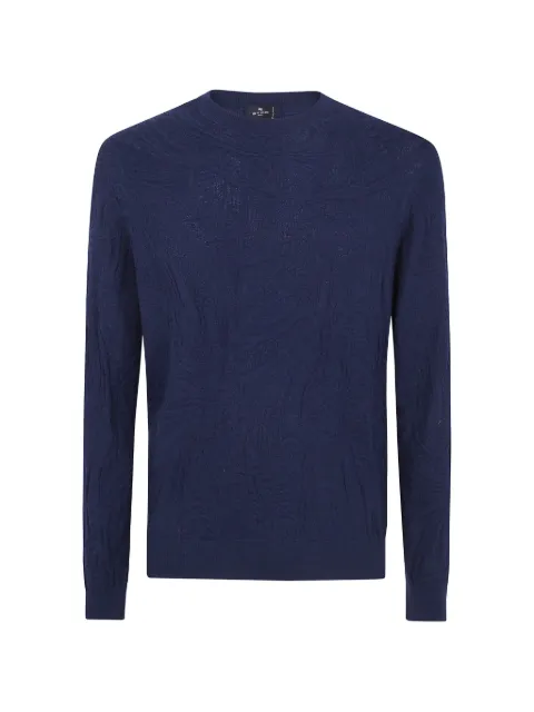 ETRO paisley-jacquard long-sleeve sweater