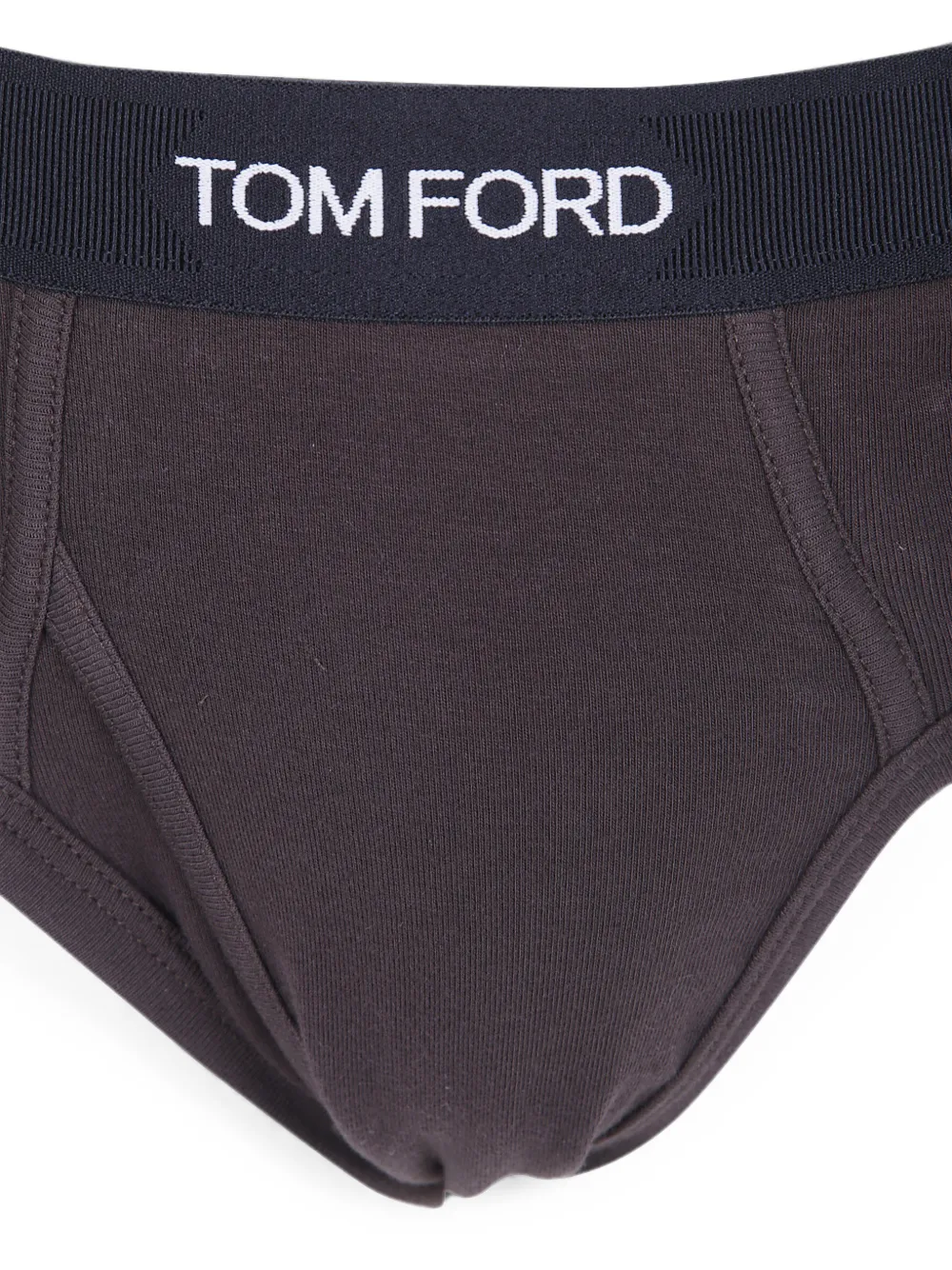 TOM FORD logo-waistband cotton briefs Bruin