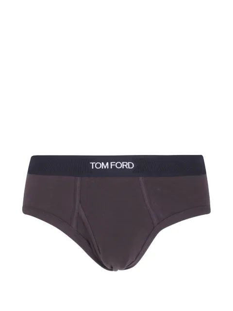 TOM FORD logo-waistband cotton briefs