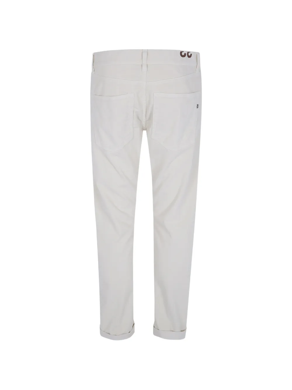 DONDUP Ribfluwelen straight broek Beige