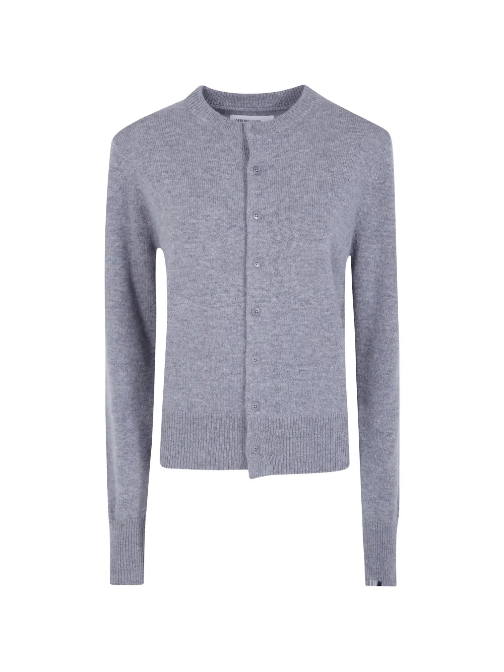 extreme cashmere ribbed-trim cashmere cardigan - Grau