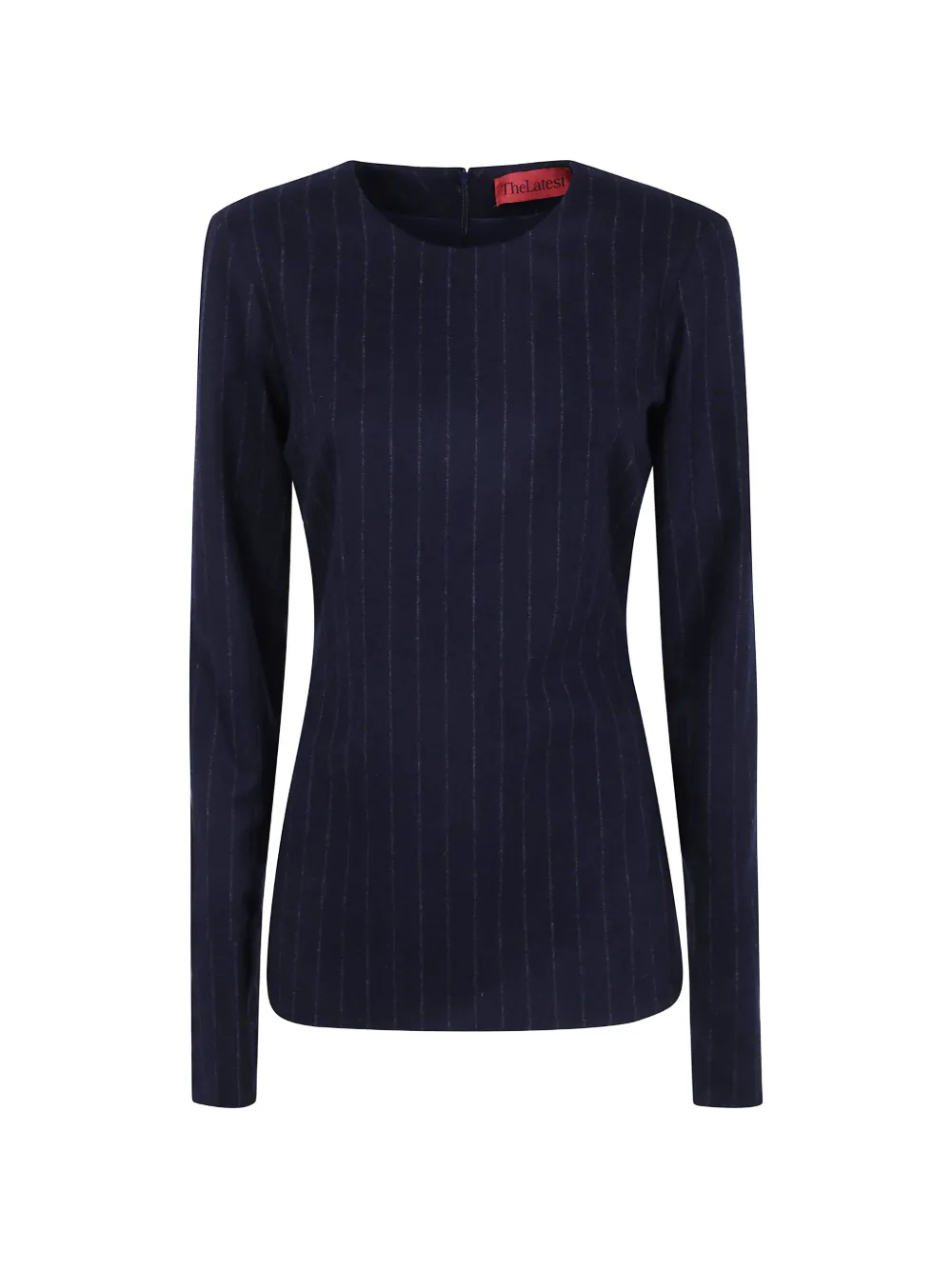 THELATEST pinstripe-pattern long-sleeve top - Blu