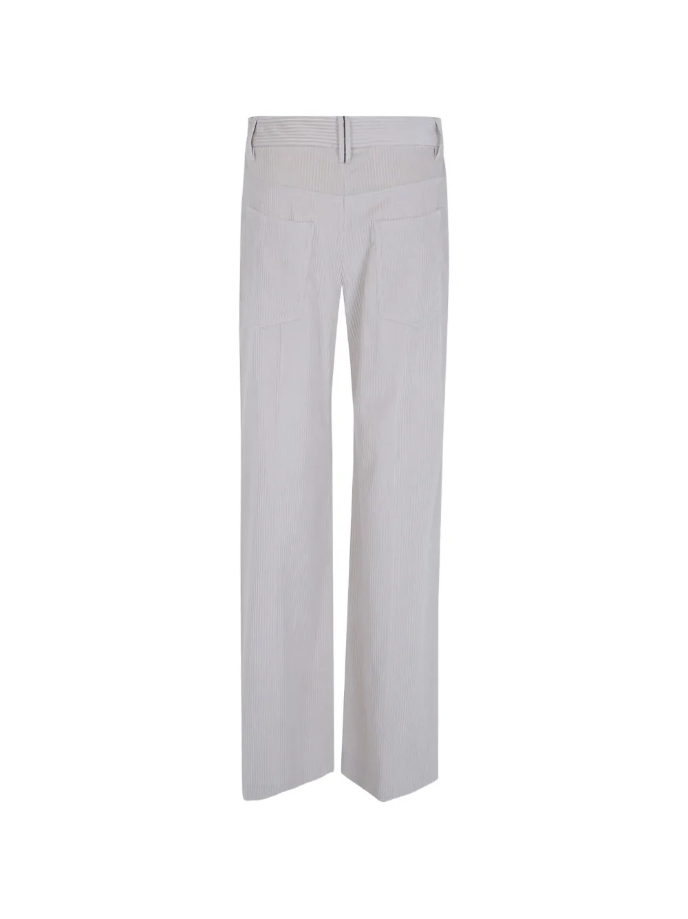 Brunello Cucinelli Ribfluwelen broek met wijde pijpen Beige