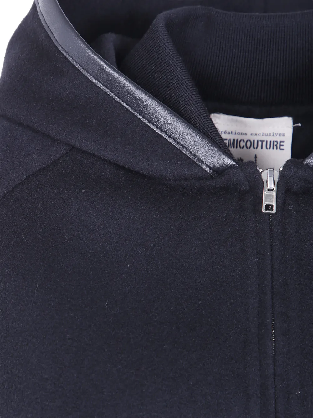 Semicouture Wollen hoodie Zwart