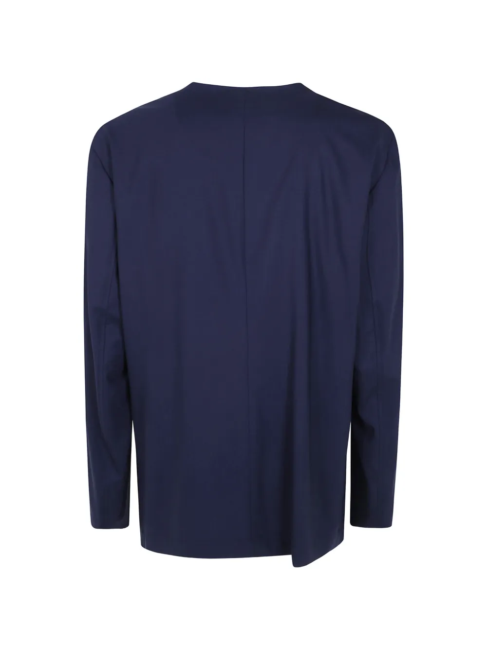 Emporio Armani Kraagloze blazer met dubbele rij knopen Blauw