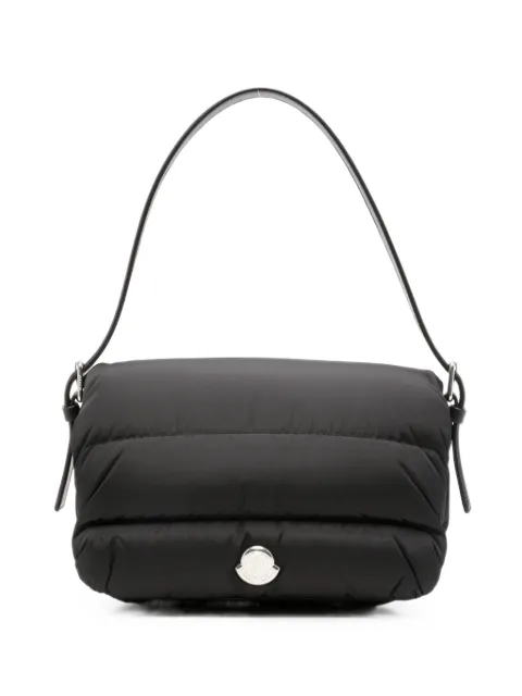 Moncler quilted logo-plaque shoulder bag