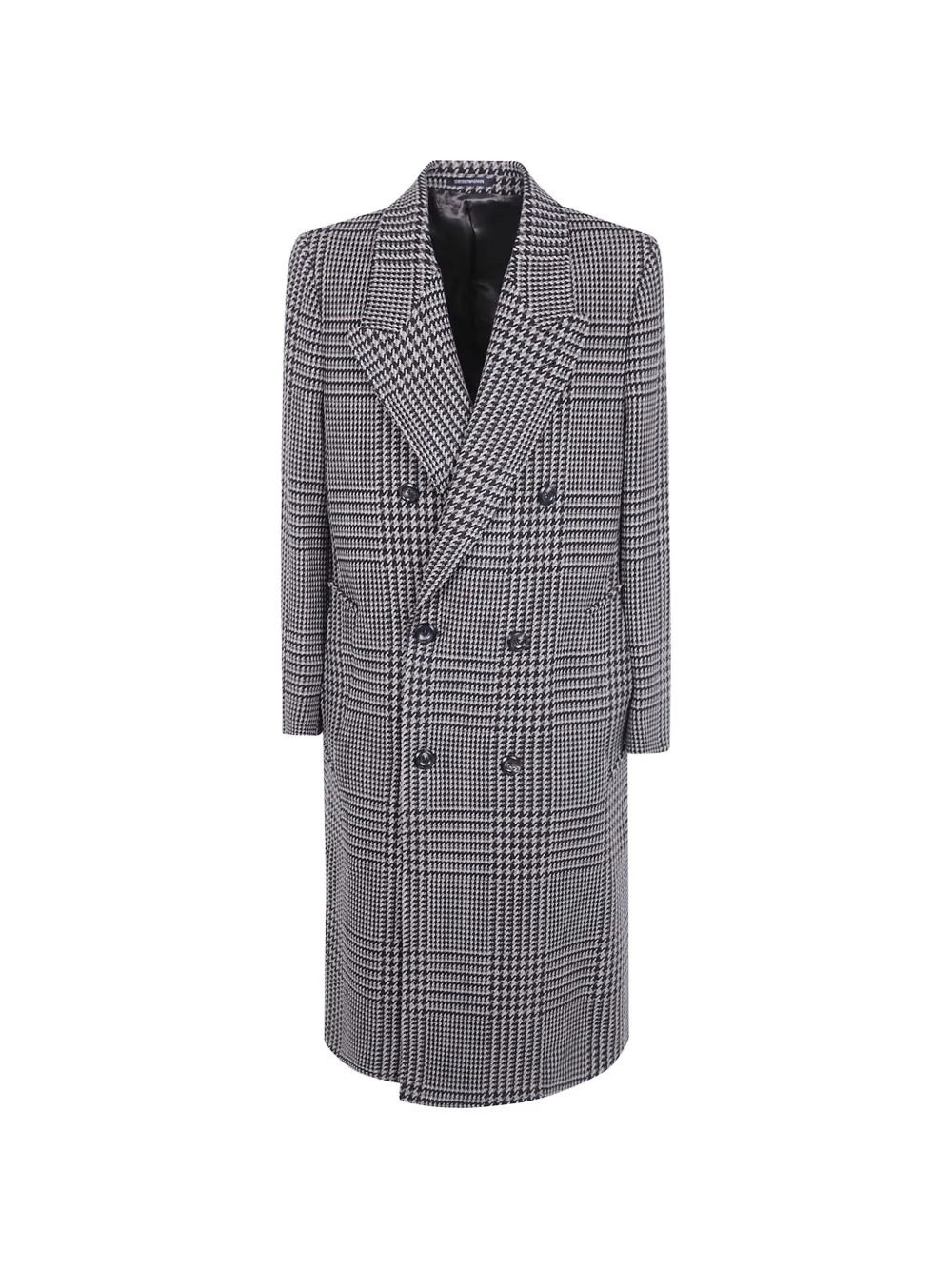 Emporio Armani Giacca doppiopetto con motivo Principe di Galles - Grigio