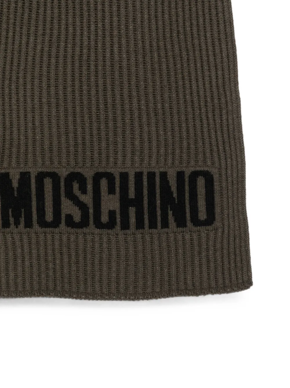 Moschino Geribbelde sjaal Groen