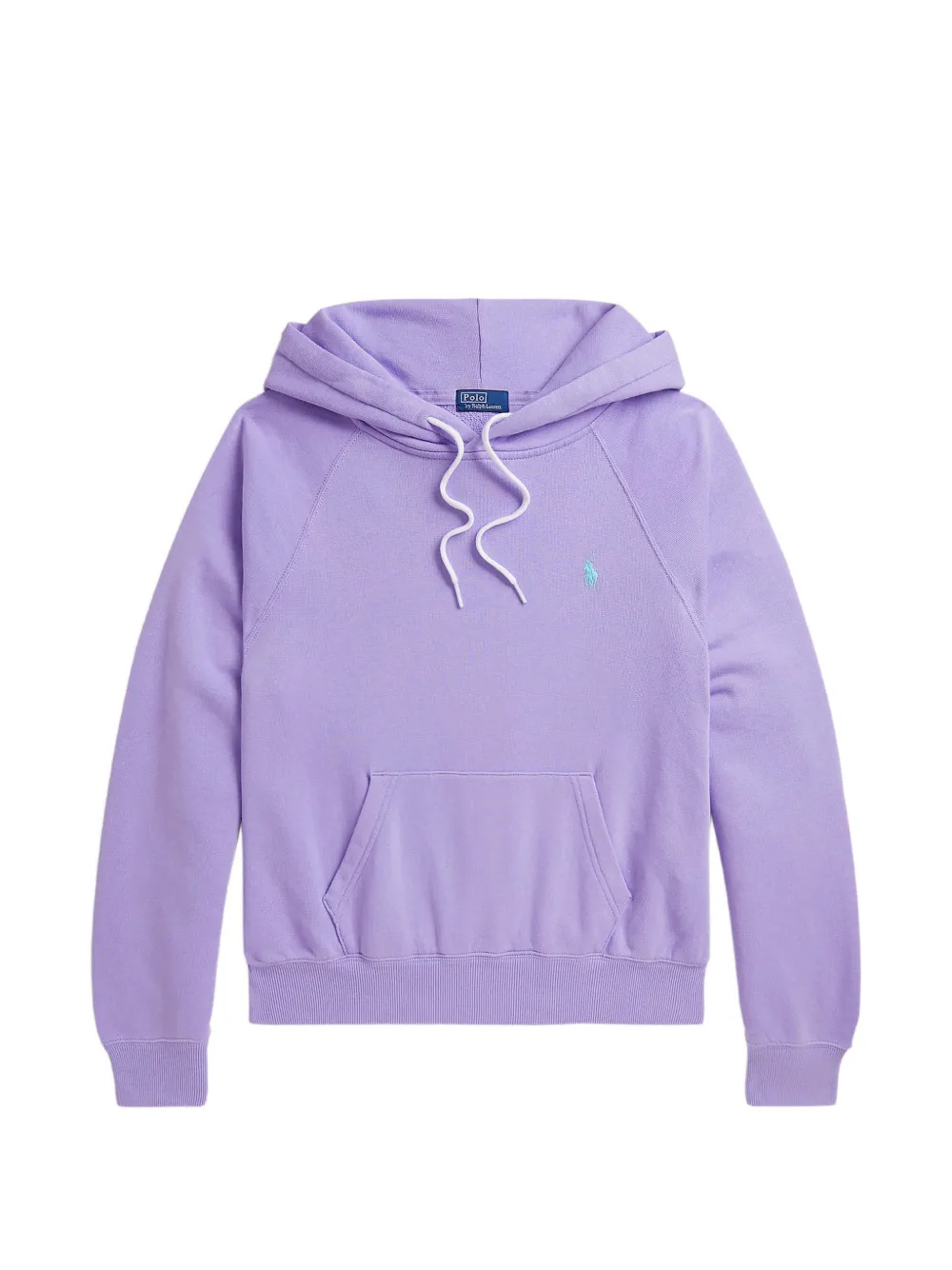 Polo Ralph Lauren Shrunken-fit Lightweight Fleece Hoodie In Purple