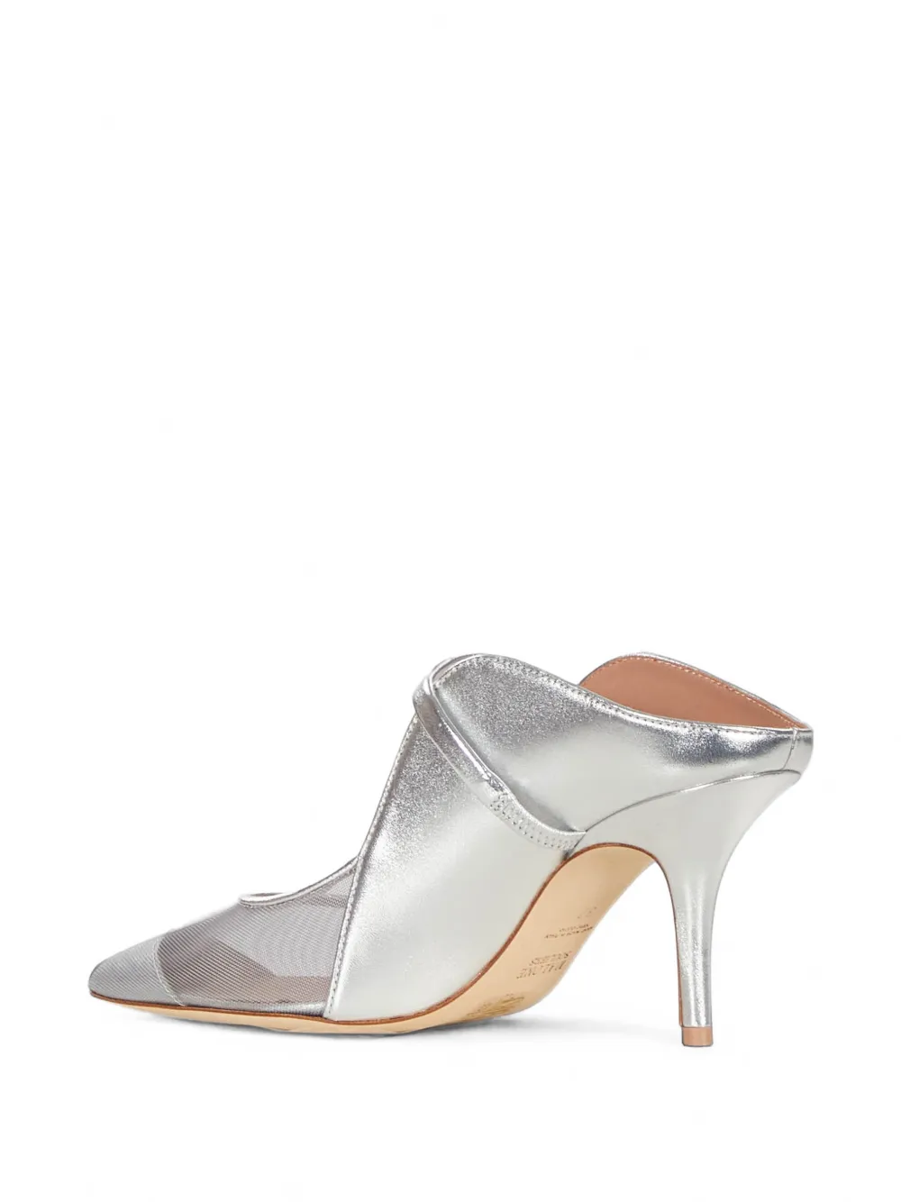 Malone Souliers Maureen Arc heeled mules Zilver