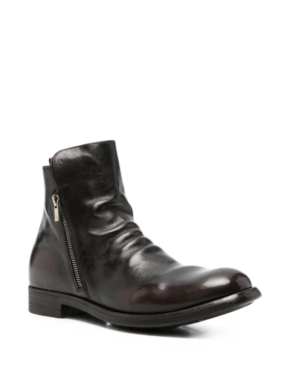 Officine Creative Chronicle 042 zip-up boots Bruin