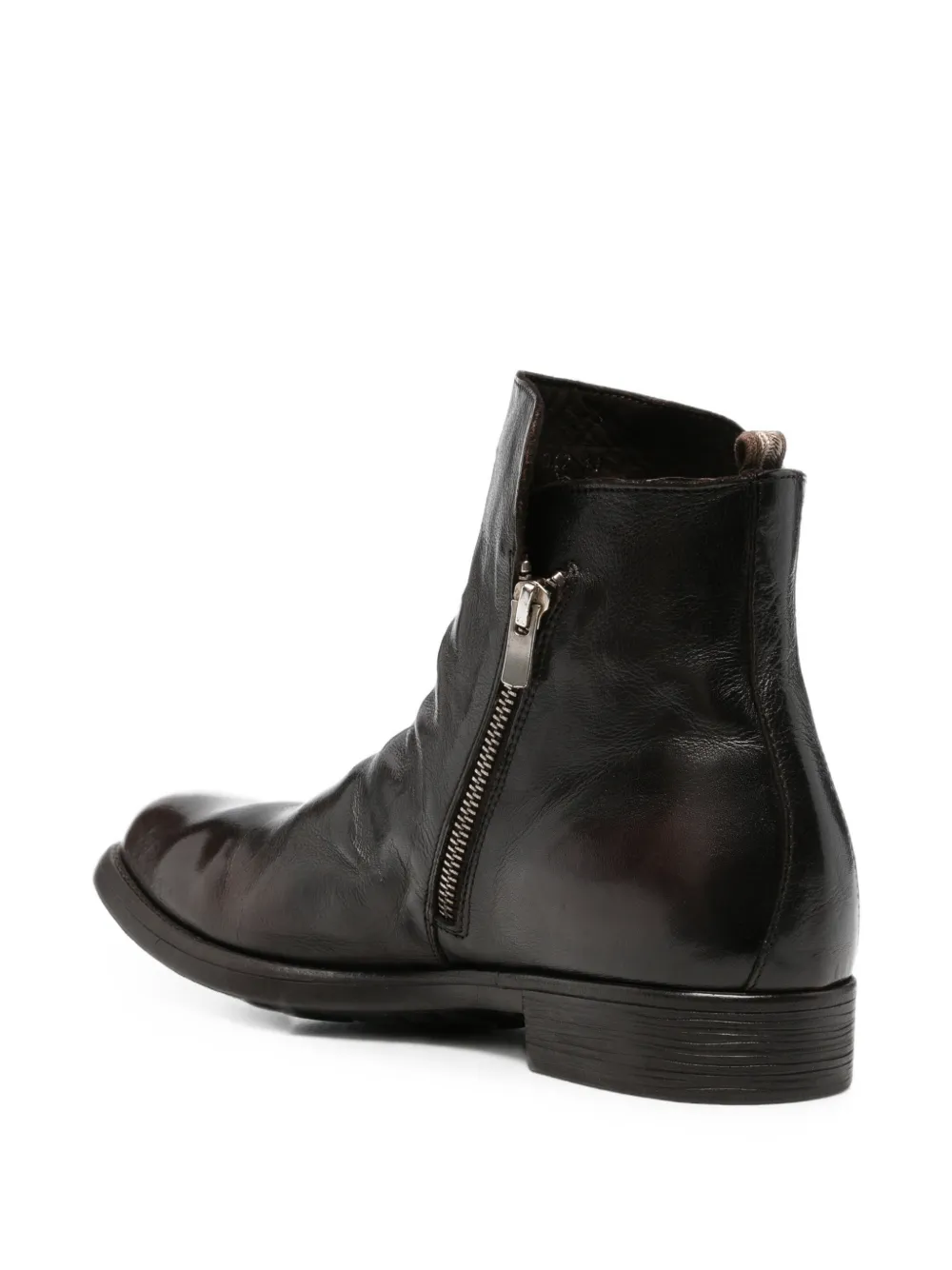 Officine Creative Chronicle 042 zip-up boots Bruin