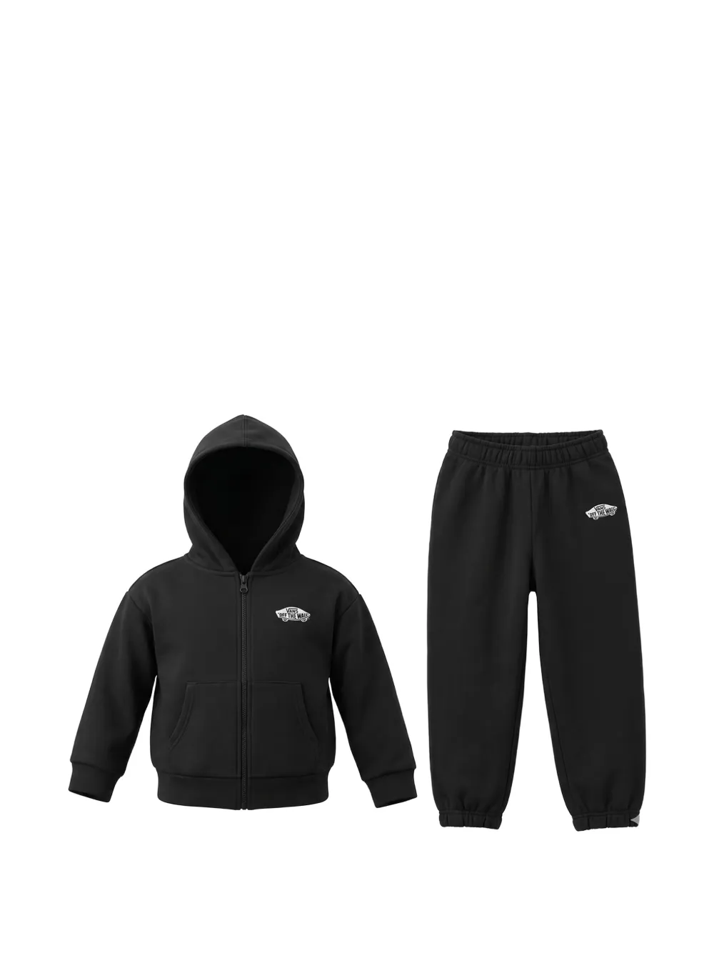 Vans Kids Tuta sportiva con logo e zip - Nero