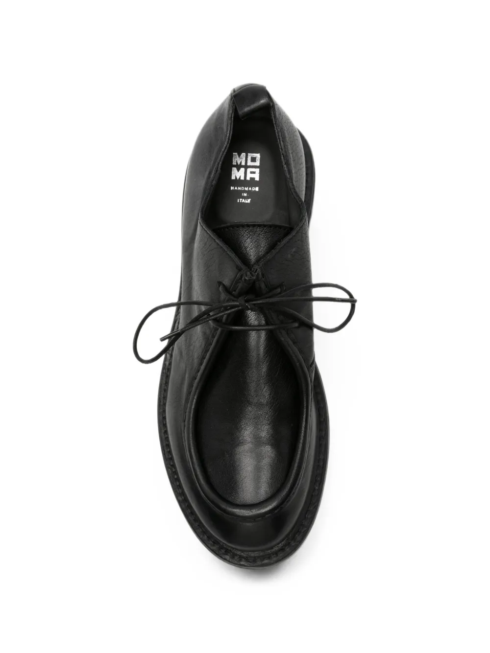 Moma lace-up leather loafers Zwart
