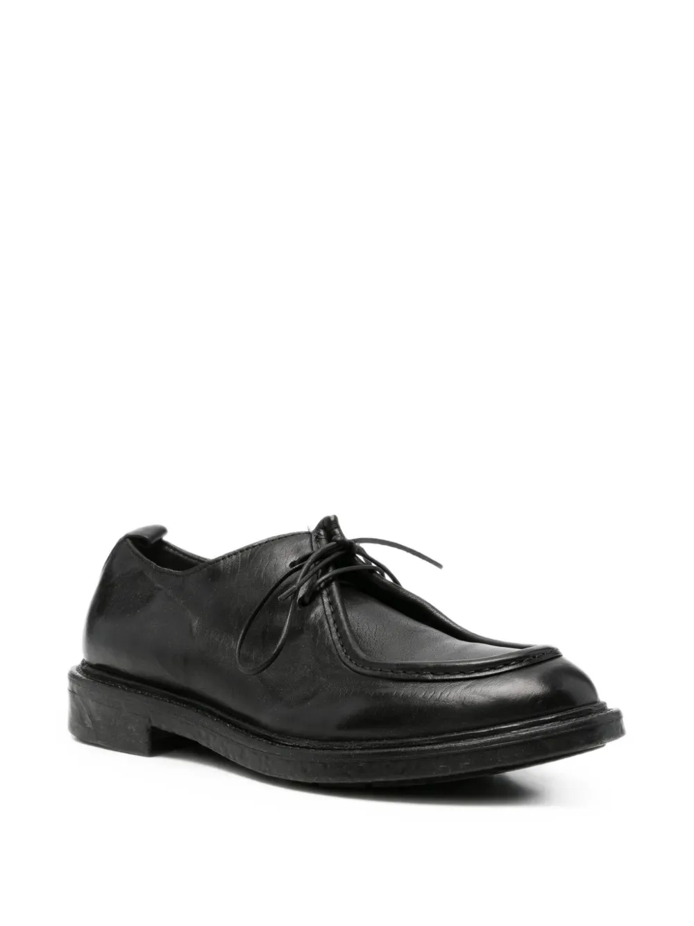 Moma lace-up leather loafers Zwart