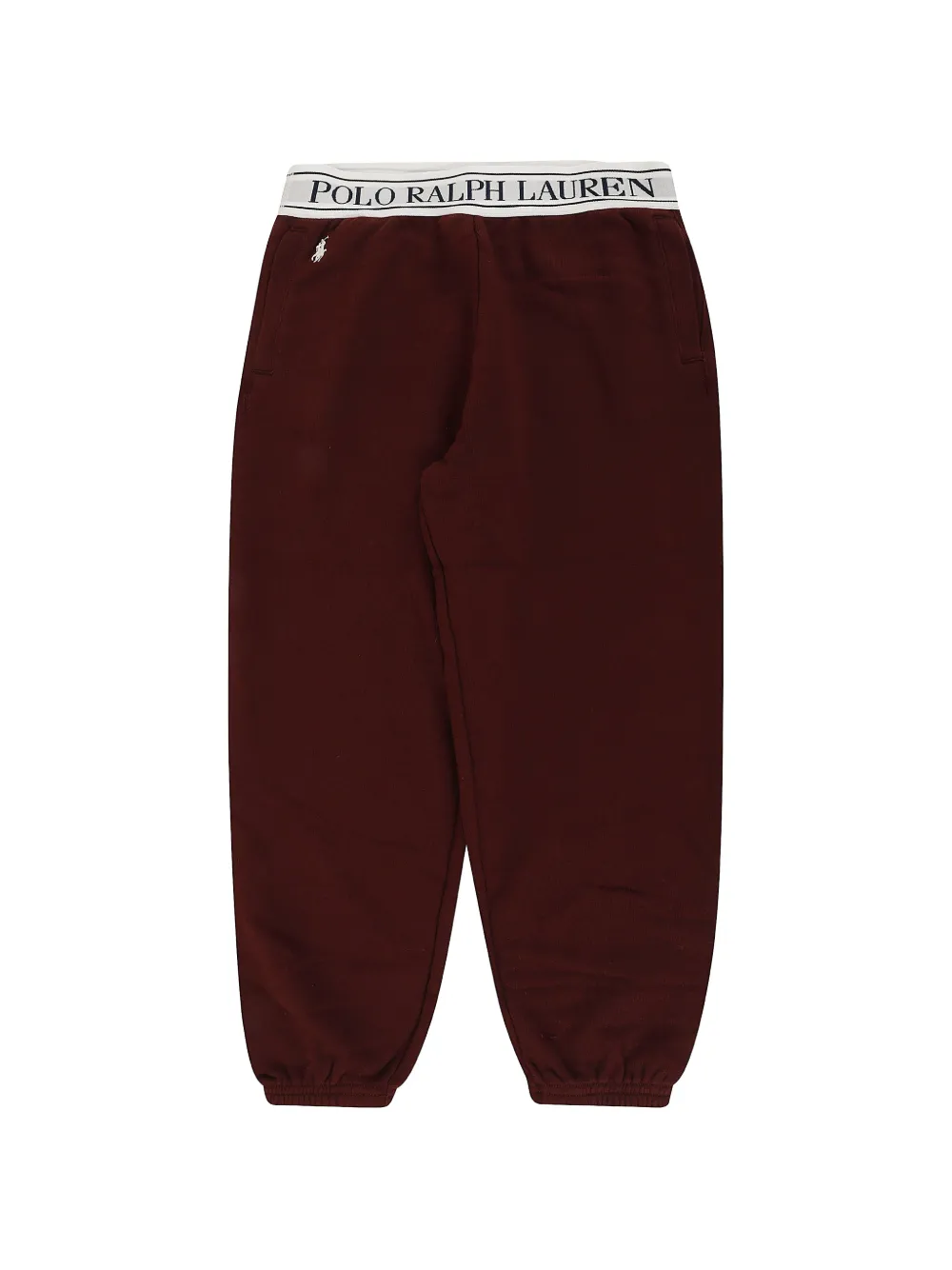 POLO RALPH LAUREN KIDS logo French-terry jogger pants - Rosso
