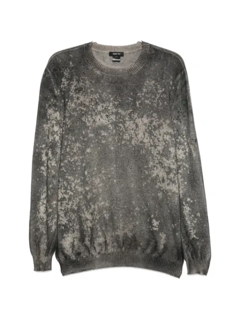 Avant Toi acid-wash fine-knit