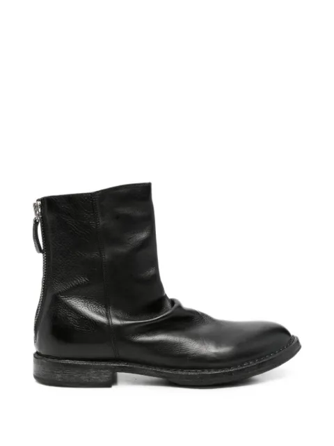 Moma Arizona rear zip-fastening leather boots