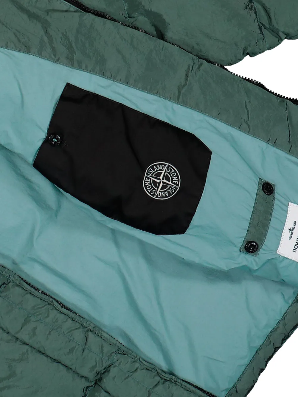 Stone Island 4100019 nylon metalen econyl jack Groen