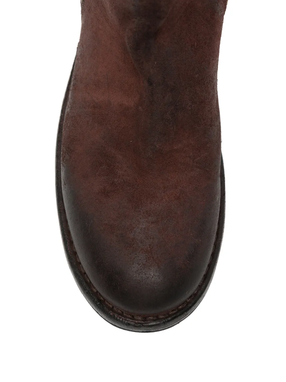 Moma Tuscany Wine distressed side-zip boots Bruin