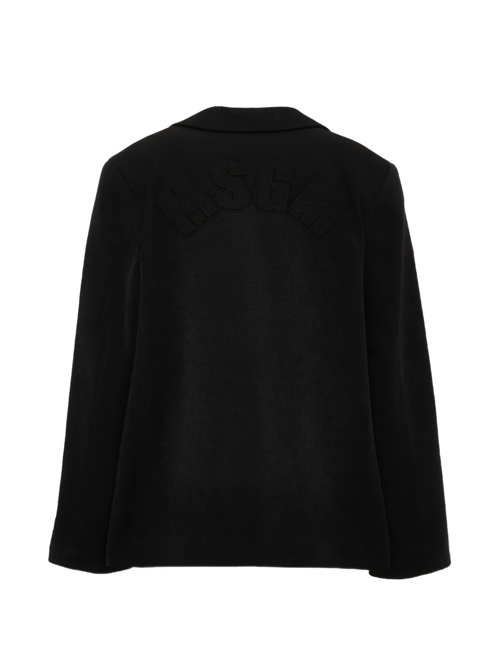 MSGM Kids Blazer met logopatch Zwart