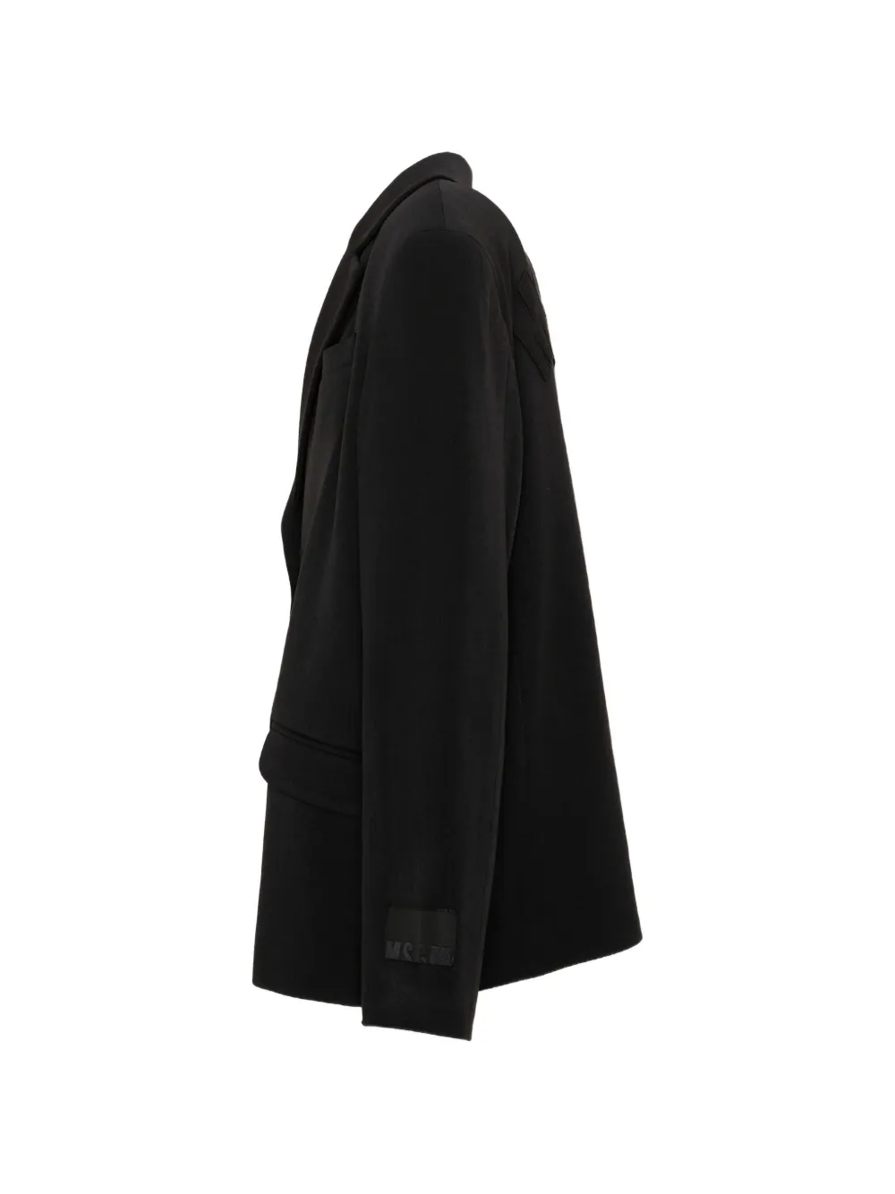 MSGM Kids Blazer met logopatch Zwart