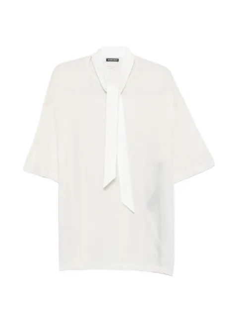 Ann Demeulemeester pussy-bow short-sleeve T-shirt