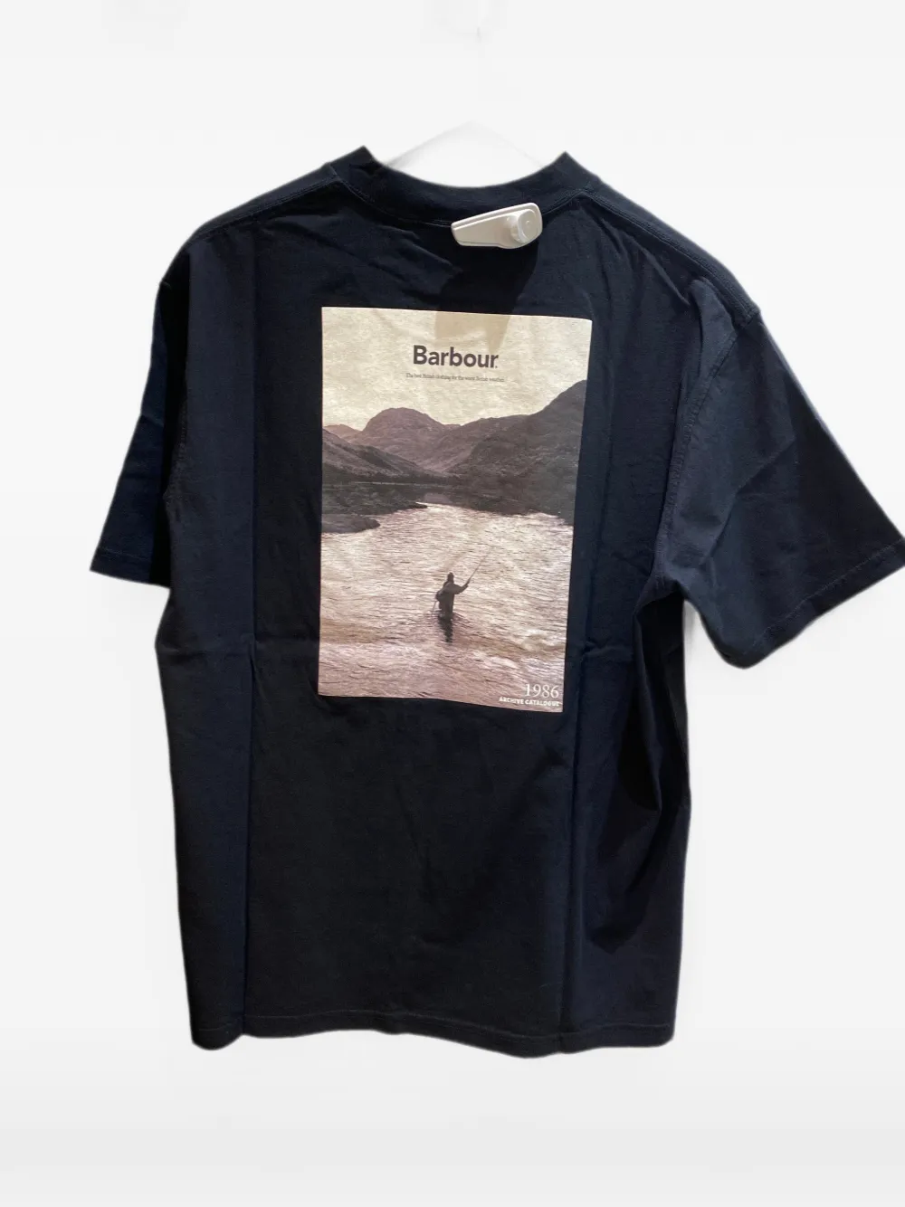 Barbour International T-shirt met grafische print Zwart