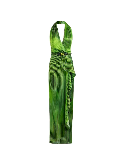 Silvia Tcherassi striped ruffled midi dress