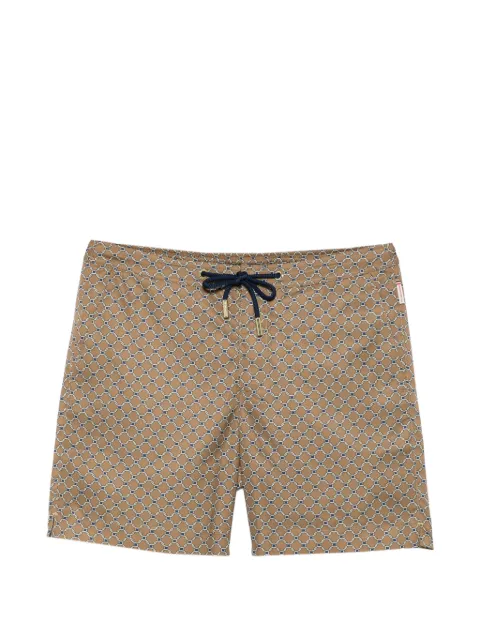 Orlebar Brown geometric-pattern drawstring swim shorts