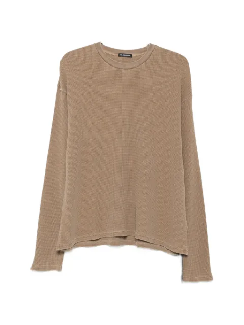 Ann Demeulemeester graphic-print waffle-knit sweater