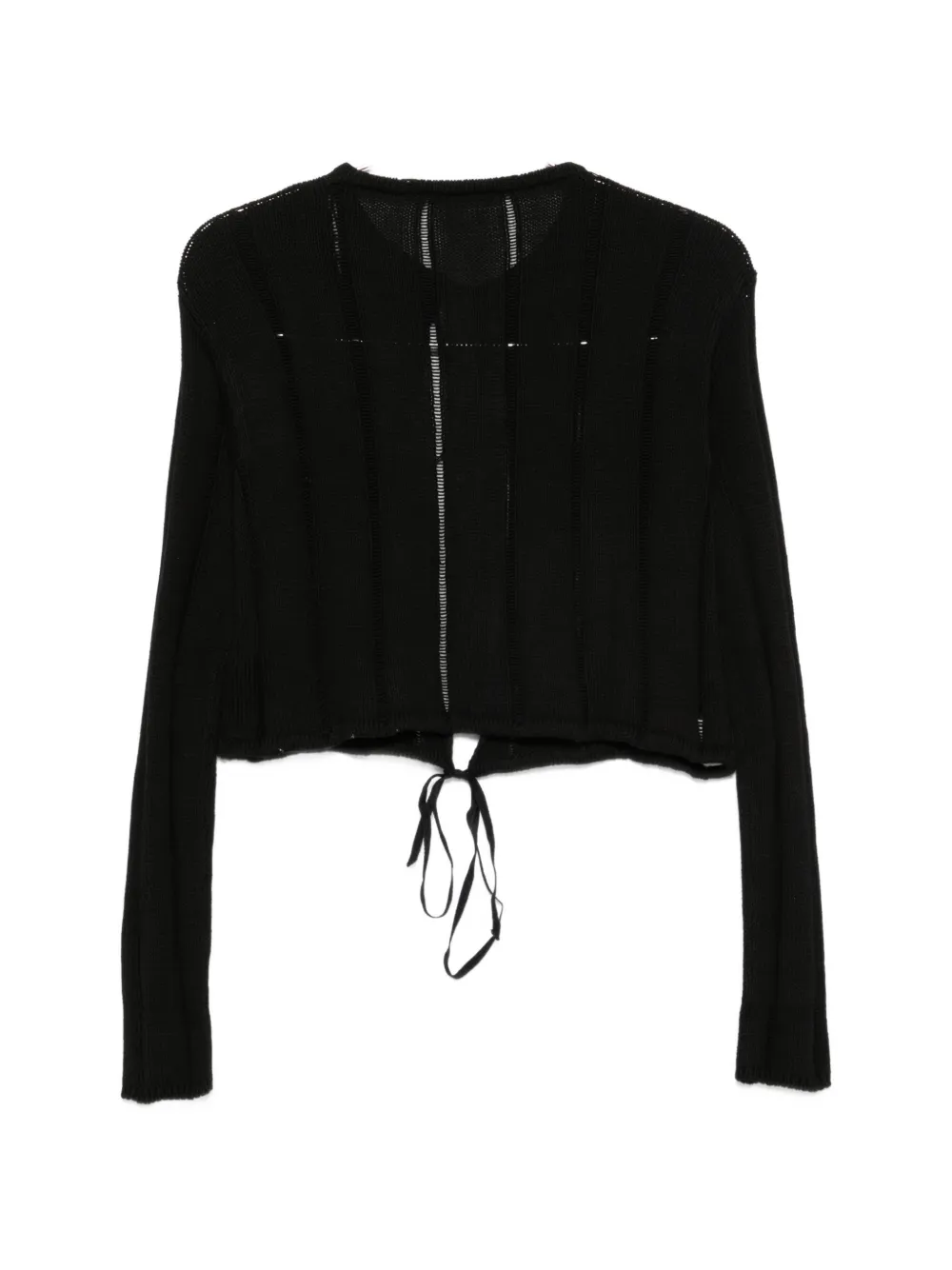 Ann Demeulemeester Opengebreid vest Zwart