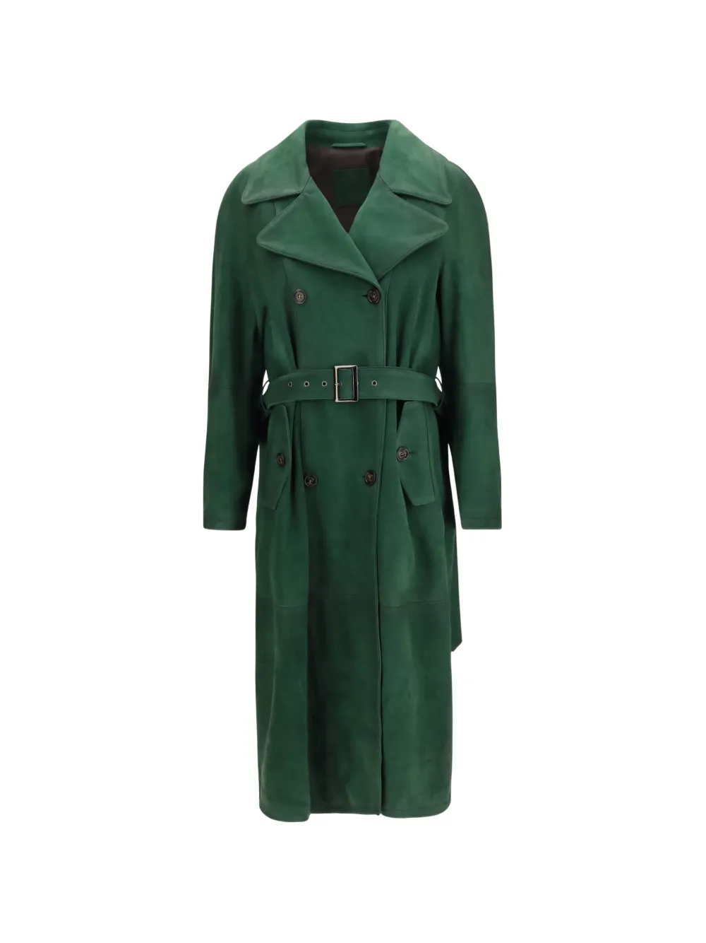 Valstar double-breasted belted trench coat - Grün