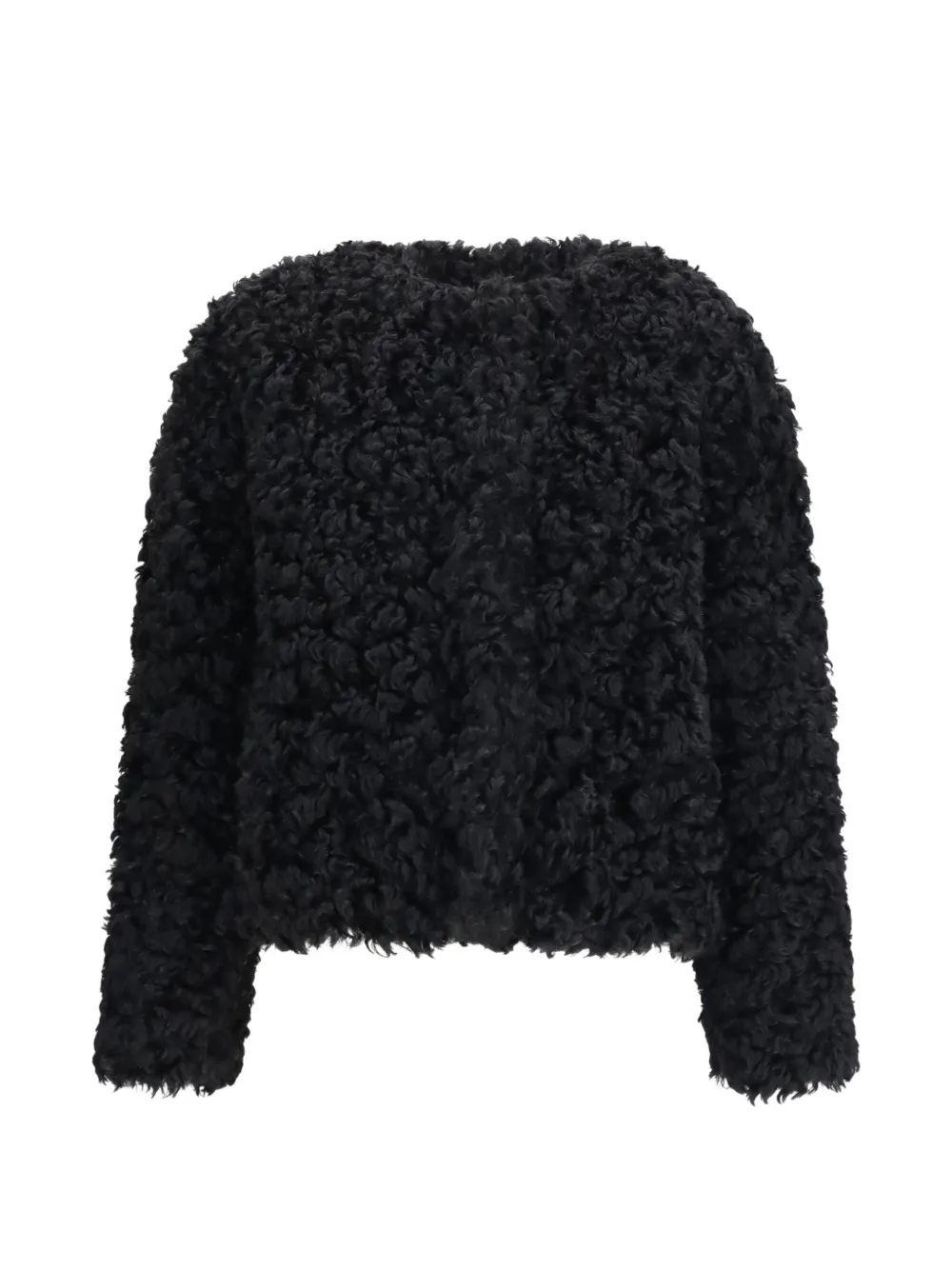 Kristina Ti textured-finish coat