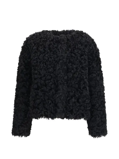 Kristina Ti textured-finish coat