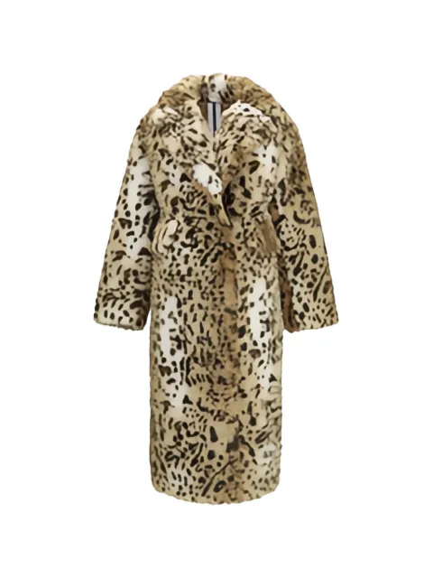 S.W.O.R.D 6.6.44 leopard-print faux-fur coat