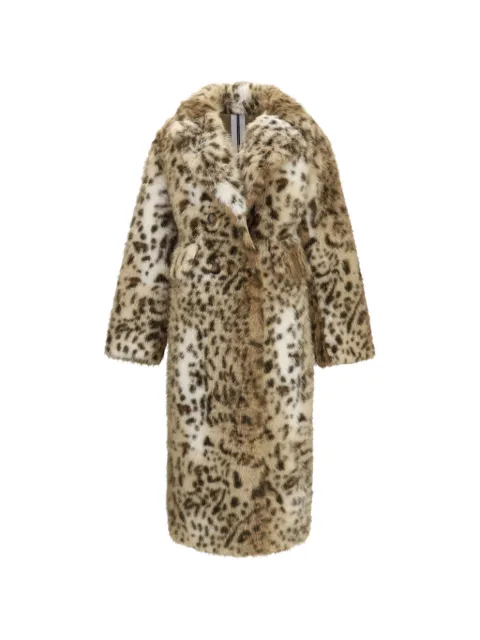 S.W.O.R.D 6.6.44 Mantel aus Faux Fur mit Leopardenprint