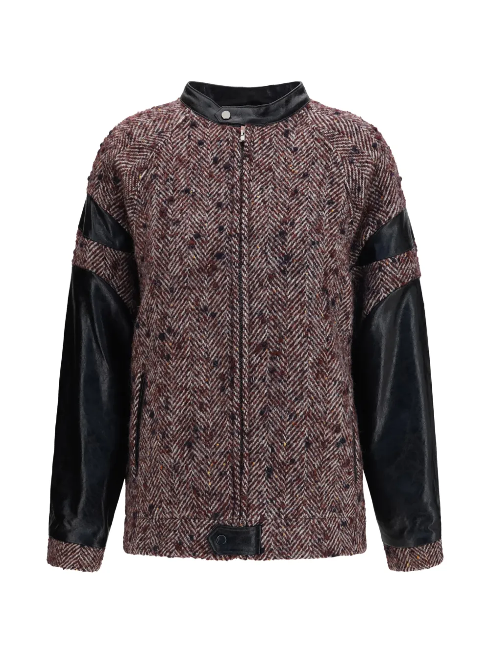 Kristina Ti herringbone-pattern jacket