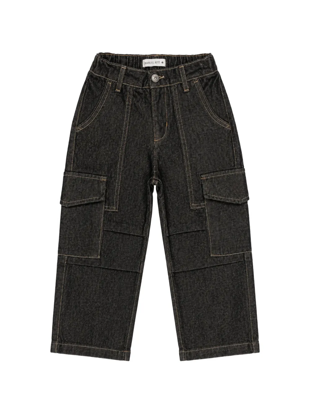Manuel Ritz Kids wide leg jeans - Nero