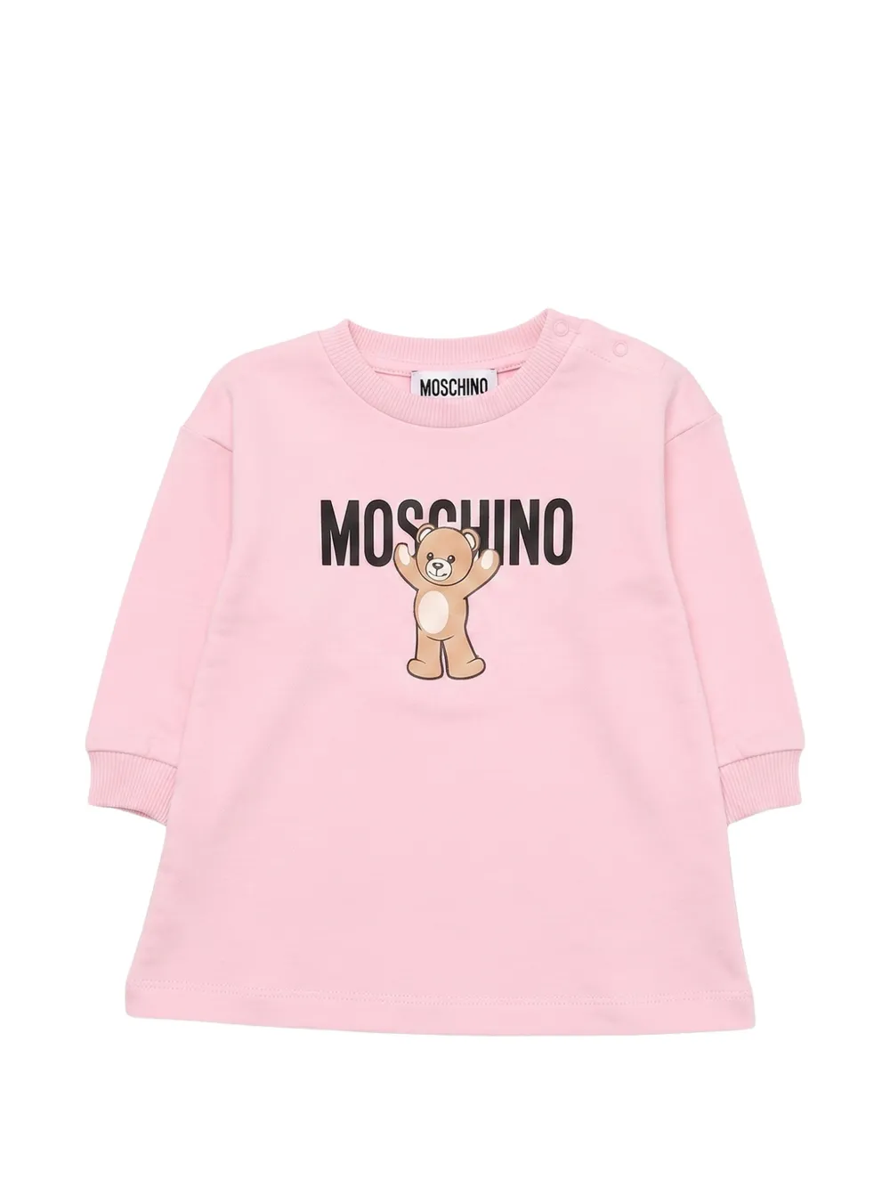 Moschino Kids Abito Teddy Bear con logo - Rosa