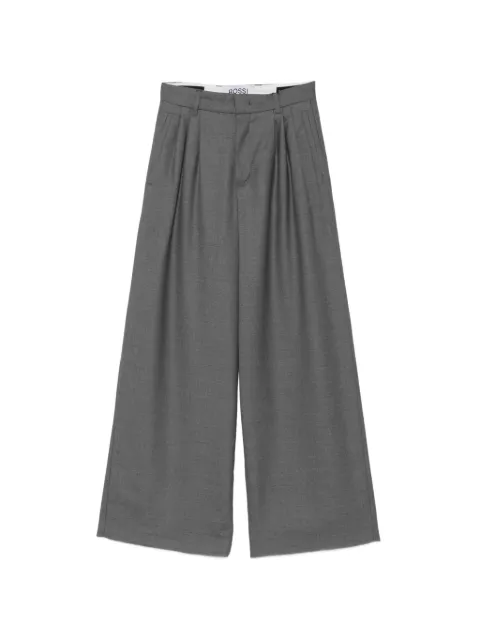 ROSSI Zeyn pleated wide-leg trousers